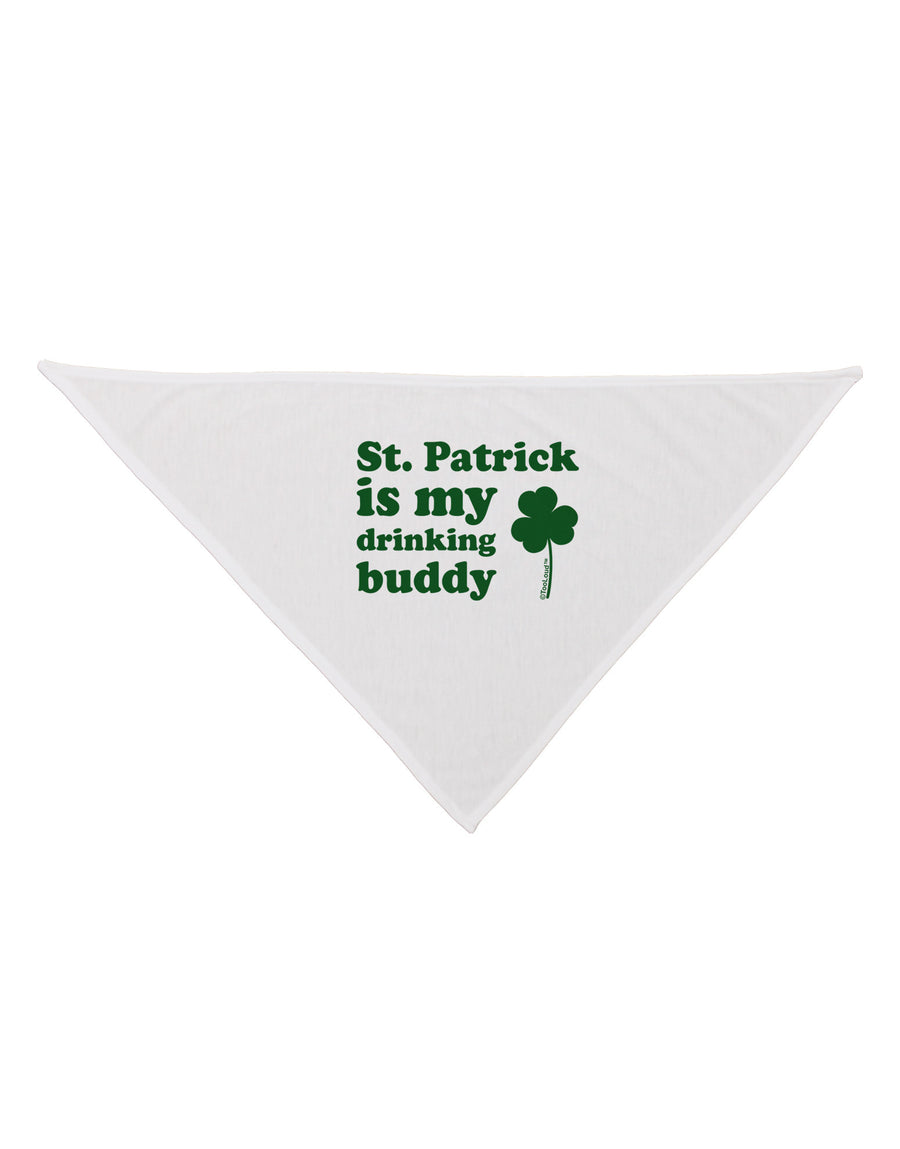 St Patrick is my Drinking Buddy Dog Bandana 26-Dog Bandana-TooLoud-White-One-Size-Fits-Most-Davson Sales