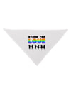 Stand For Love Rainbow Dog Bandana 26-Dog Bandana-TooLoud-White-One-Size-Fits-Most-Davson Sales