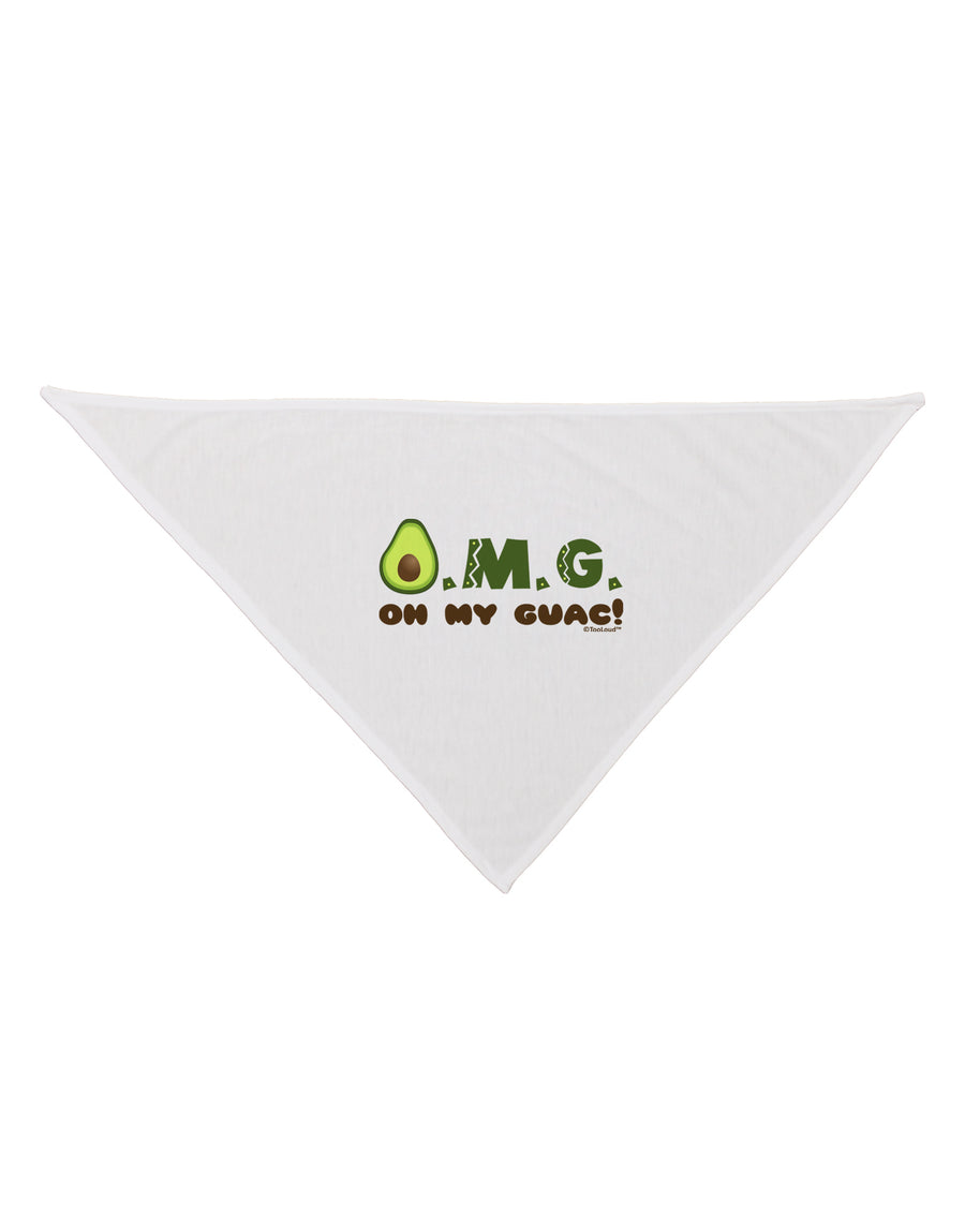 OMG - Oh My Guac - Guacamole Design Dog Bandana 26 by TooLoud-Dog Bandana-TooLoud-White-One-Size-Fits-Most-Davson Sales