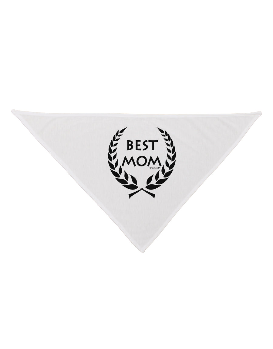 Best Mom - Wreath Design Dog Bandana 26 by TooLoud-Dog Bandana-TooLoud-White-One-Size-Fits-Most-Davson Sales