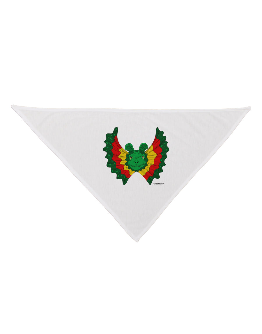 Dilophosaurus Design - Color Dog Bandana 26 by TooLoud-Dog Bandana-TooLoud-White-One-Size-Fits-Most-Davson Sales