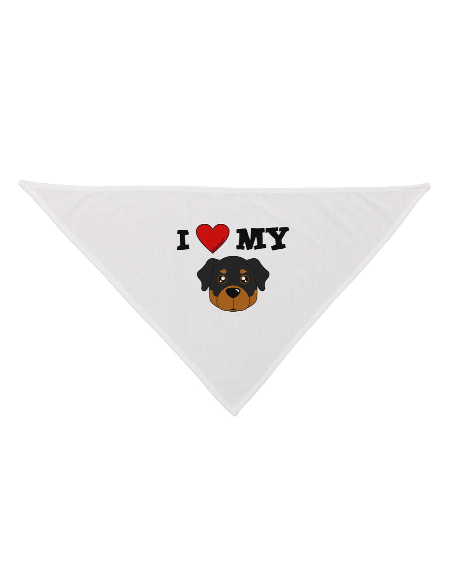 I Heart My - Cute Rottweiler Dog Dog Bandana 26 by TooLoud-Dog Bandana-TooLoud-White-One-Size-Fits-Most-Davson Sales