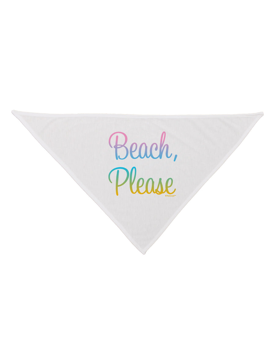 Beach Please - Summer Colors Dog Bandana 26-Dog Bandana-TooLoud-White-One-Size-Fits-Most-Davson Sales