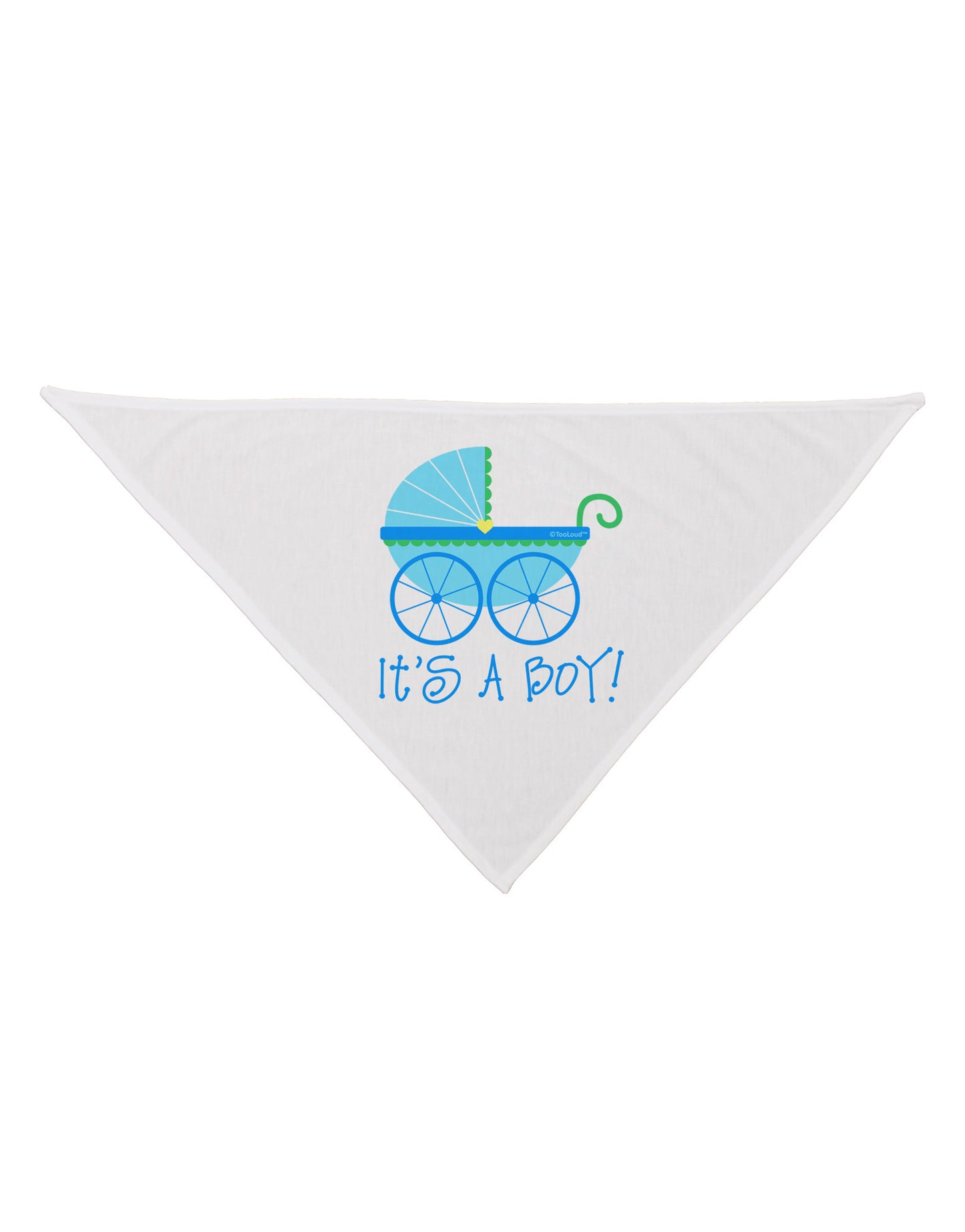 It's a Boy - Baby Boy Carriage Dog Bandana 26-Dog Bandana-TooLoud-White-One-Size-Fits-Most-Davson Sales
