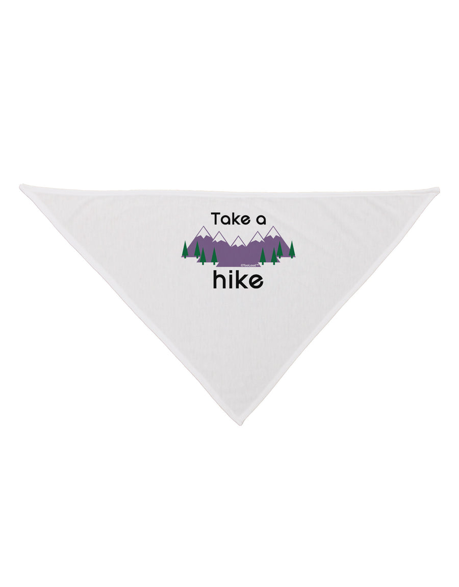 Take a Hike Dog Bandana 26"-Dog Bandana-TooLoud-White-One-Size-Fits-Most-Davson Sales