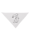 Mermaid Outline Dog Bandana 26-Dog Bandana-TooLoud-White-One-Size-Fits-Most-Davson Sales