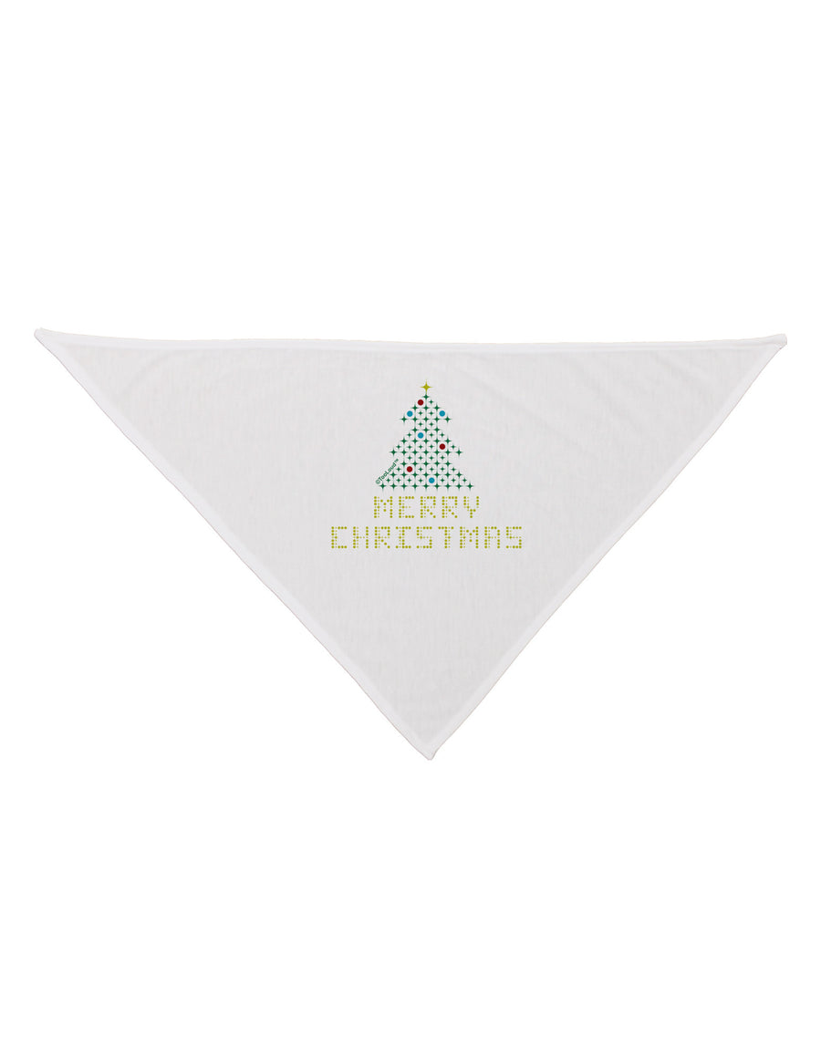 Merry Christmas Sparkles Dog Bandana 26-Dog Bandana-TooLoud-White-One-Size-Fits-Most-Davson Sales