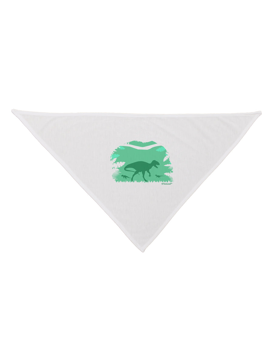 Dinosaur Silhouettes - Jungle Dog Bandana 26 by TooLoud-Dog Bandana-TooLoud-White-One-Size-Fits-Most-Davson Sales