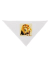 Lion Watercolor 4 Dog Bandana 26-Dog Bandana-TooLoud-White-One-Size-Fits-Most-Davson Sales