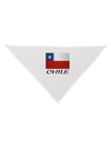 Chile Flag Dog Bandana 26-Dog Bandana-TooLoud-White-One-Size-Fits-Most-Davson Sales