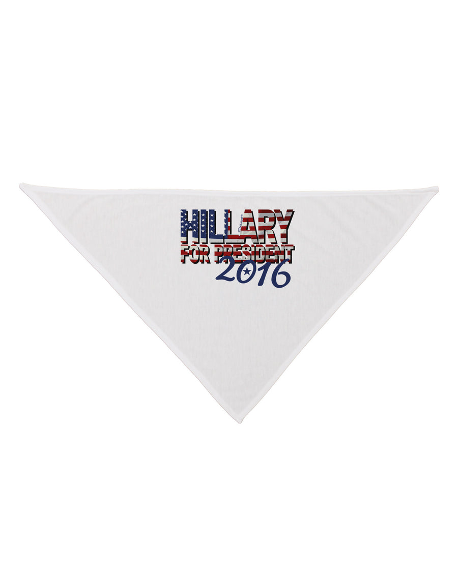 Hillary for President Flag Dog Bandana 26-Dog Bandana-TooLoud-White-One-Size-Fits-Most-Davson Sales