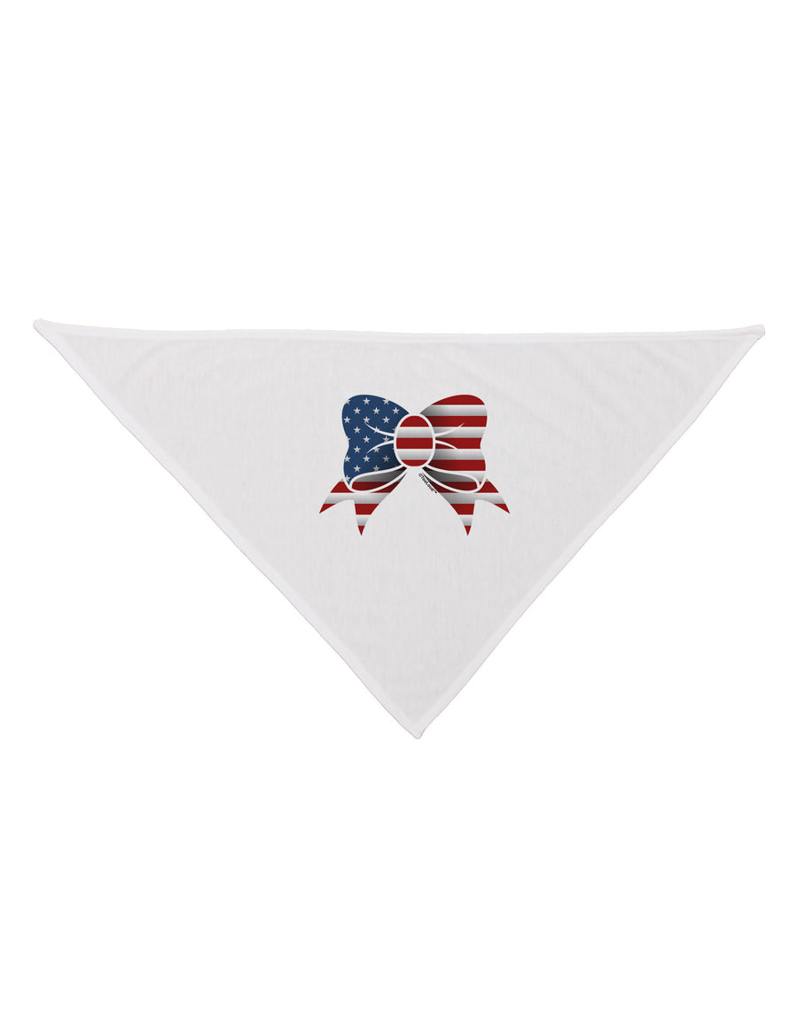 Patriotic Bow Dog Bandana 26-Dog Bandana-TooLoud-White-One-Size-Fits-Most-Davson Sales