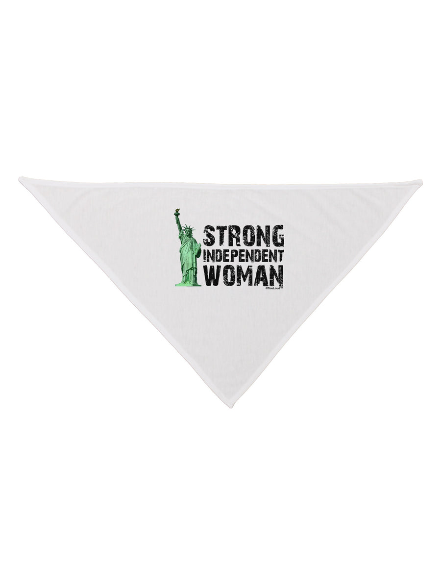 Statue of Liberty Strong Woman Dog Bandana 26-Dog Bandana-TooLoud-White-One-Size-Fits-Most-Davson Sales