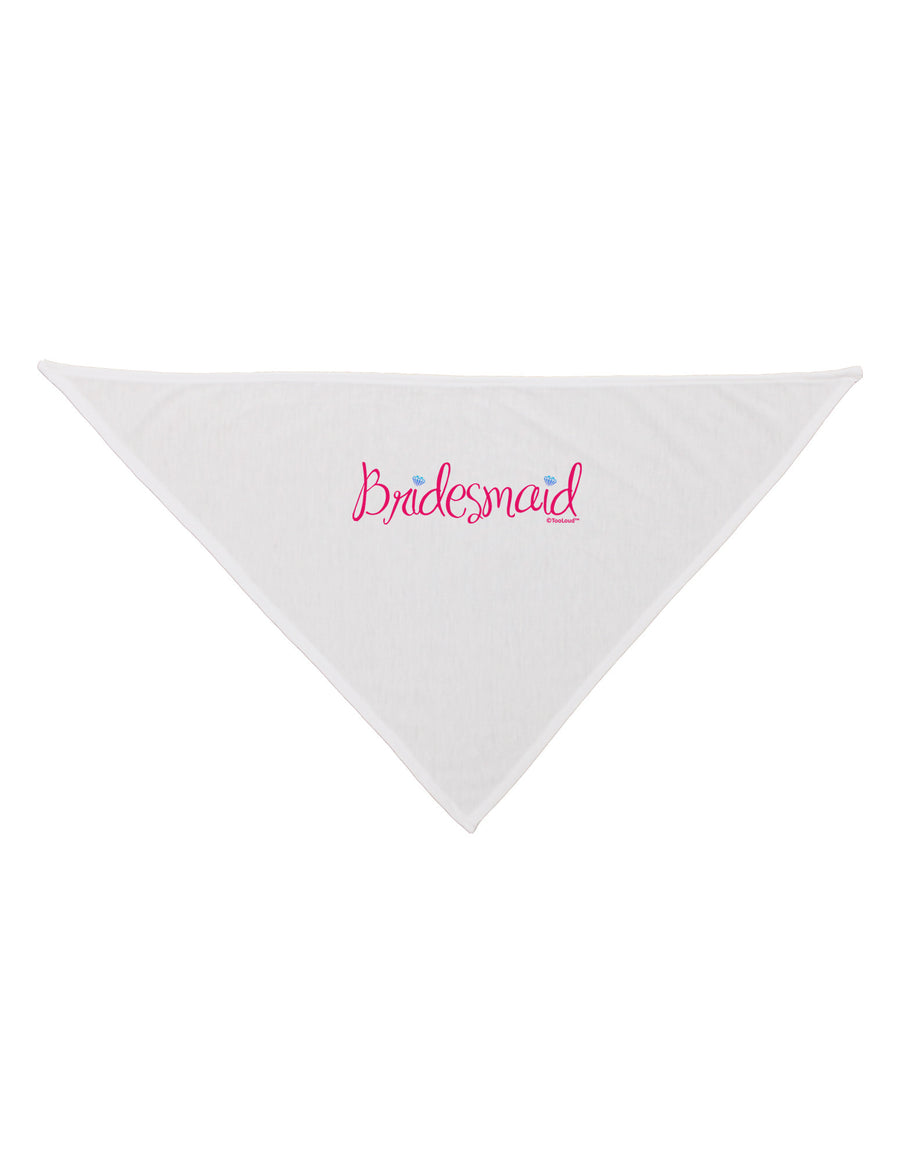 Bridesmaid Design - Diamonds - Color Dog Bandana 26-Dog Bandana-TooLoud-White-One-Size-Fits-Most-Davson Sales