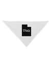 Utah - United States Shape Dog Bandana 26 by TooLoud-Dog Bandana-TooLoud-White-One-Size-Fits-Most-Davson Sales