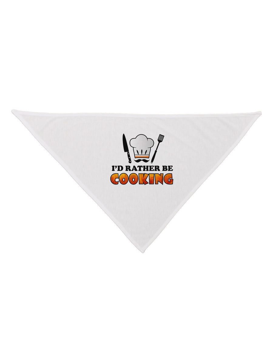 I'd Rather Be Cooking Dog Bandana 26-Dog Bandana-TooLoud-White-One-Size-Fits-Most-Davson Sales