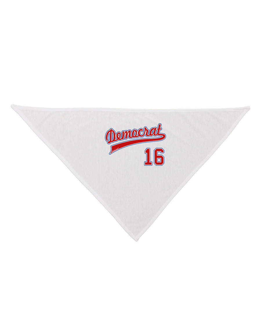 Democrat Jersey 16 Dog Bandana 26"-Dog Bandana-TooLoud-White-One-Size-Fits-Most-Davson Sales