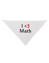 I Heart Math Dog Bandana 26 by TooLoud-Dog Bandana-TooLoud-White-One-Size-Fits-Most-Davson Sales