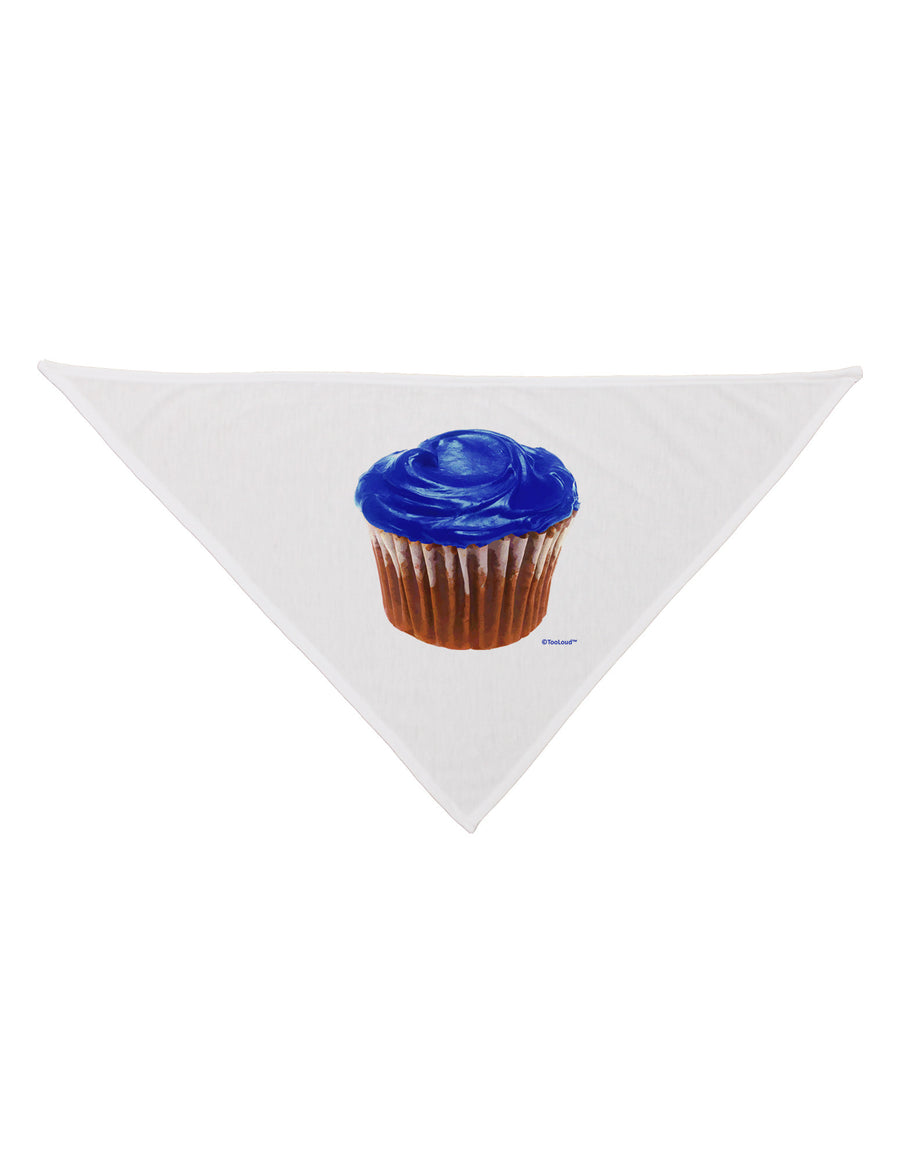 Giant Bright Blue Cupcake Dog Bandana 26 by TooLoud-Dog Bandana-TooLoud-White-One-Size-Fits-Most-Davson Sales