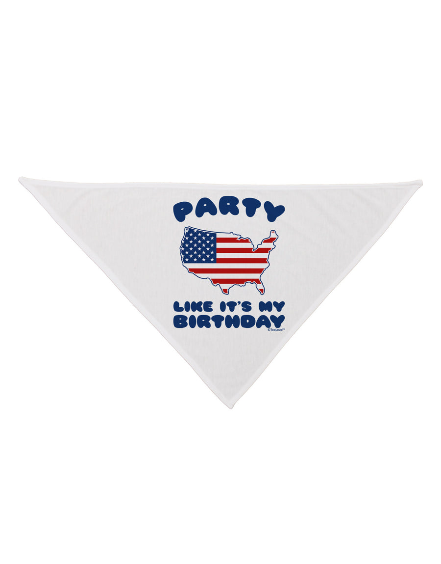 Party Like It's My Birthday - 4th of July Dog Bandana 26-Dog Bandana-TooLoud-White-One-Size-Fits-Most-Davson Sales