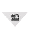 Made in Merica - Stars and Stripes Design Dog Bandana 26-Dog Bandana-TooLoud-White-One-Size-Fits-Most-Davson Sales