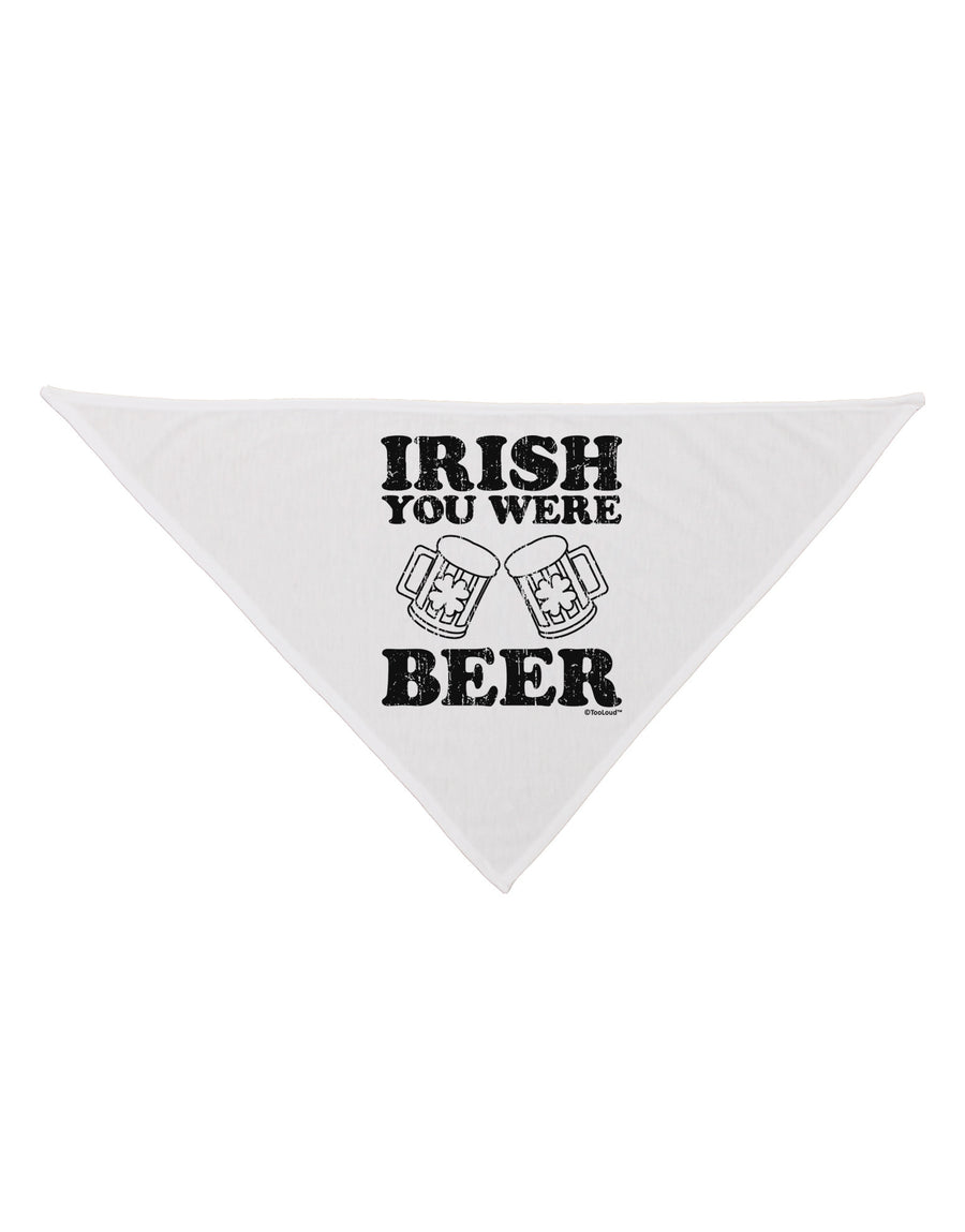 Irish You Were Beer Dog Bandana 26 by TooLoud-Dog Bandana-TooLoud-White-One-Size-Fits-Most-Davson Sales