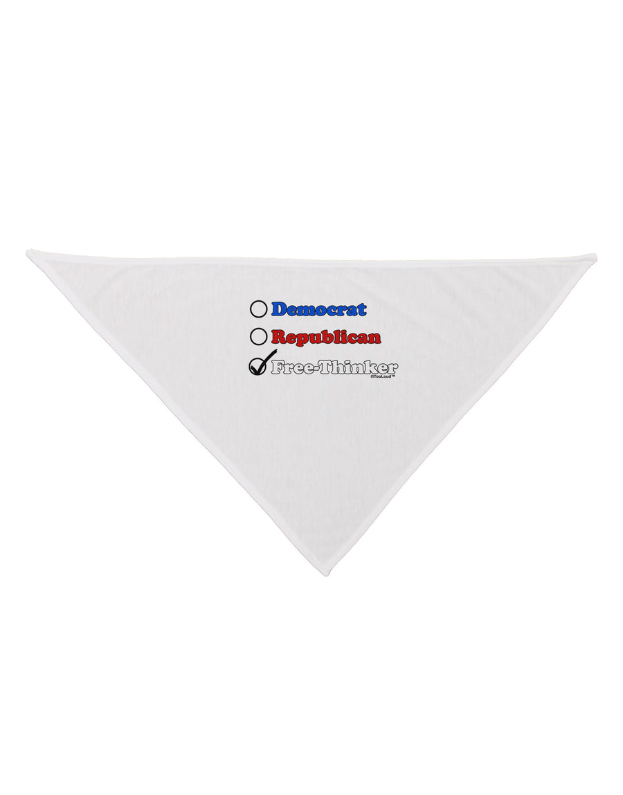 Free Thinker Checklist Dog Bandana 26"-Dog Bandana-TooLoud-White-One-Size-Fits-Most-Davson Sales