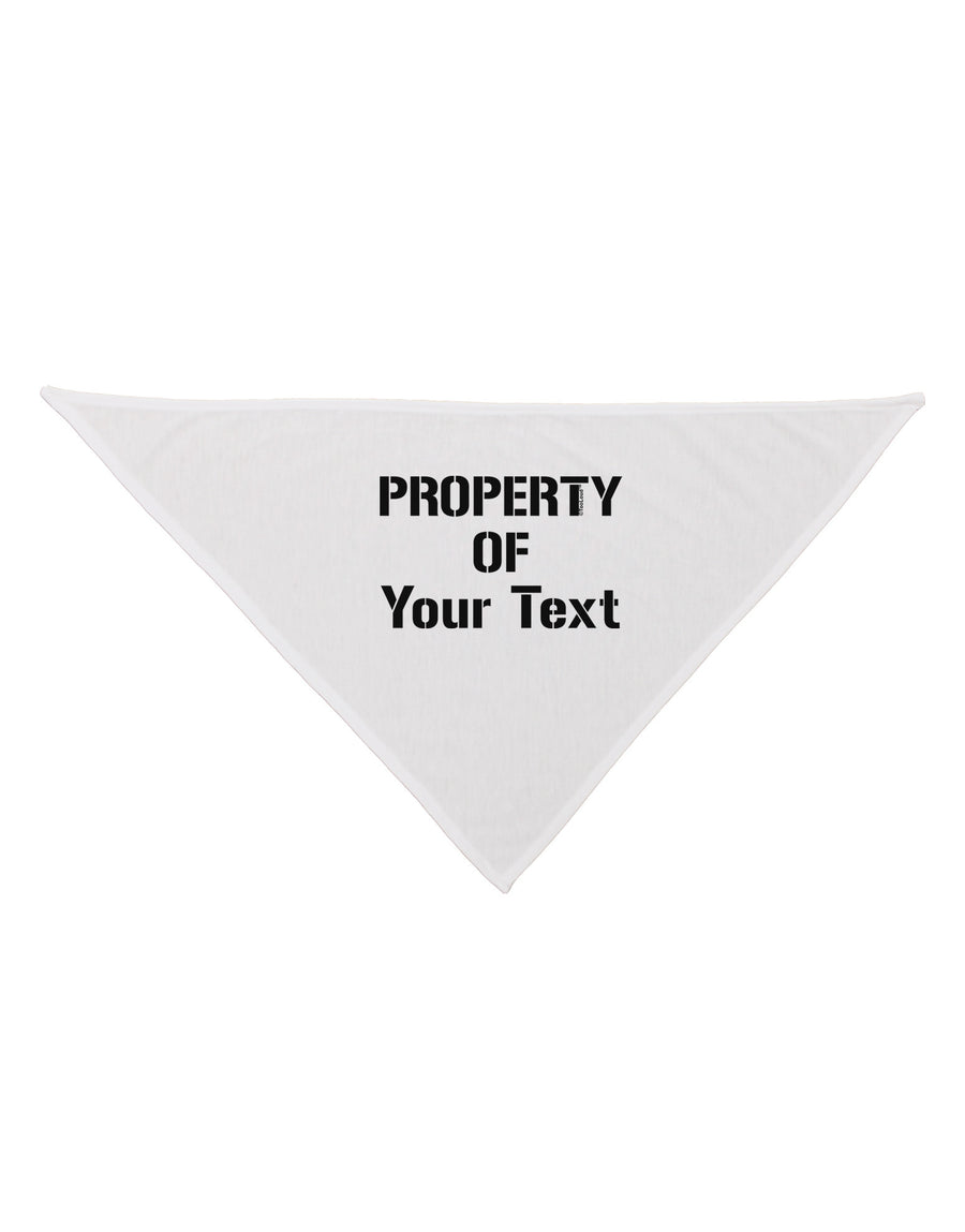 Personalized Property Of Dog Bandana 26-Dog Bandana-TooLoud-White-One-Size-Fits-Most-Davson Sales