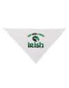 TooLoud You Wish I Were Irish Dog Bandana 26-Dog Bandana-TooLoud-White-One-Size-Fits-Most-Davson Sales