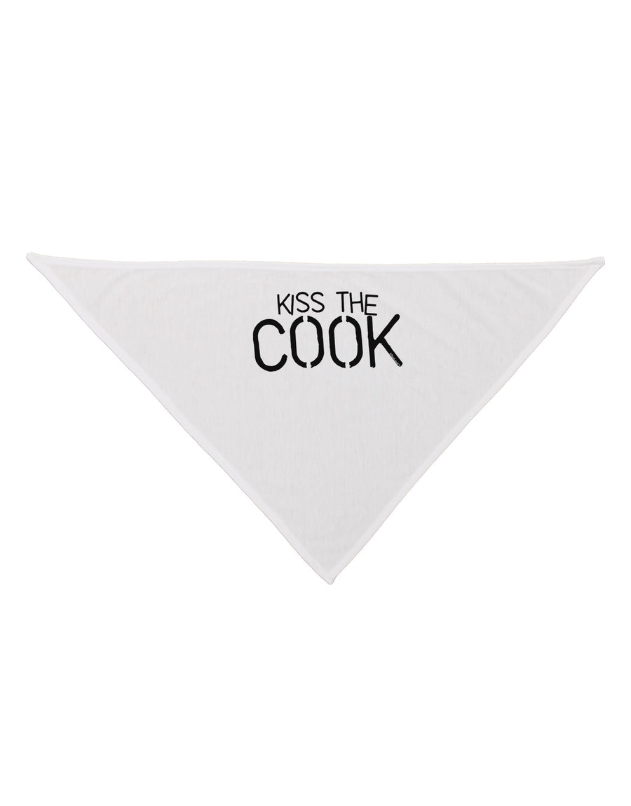 Kiss the Cook Grill Master - Text Dog Bandana 26-Dog Bandana-TooLoud-White-One-Size-Fits-Most-Davson Sales