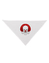 Scary Clown Face B - Halloween Dog Bandana B6-Dog Bandana-TooLoud-White-One-Size-Fits-Most-Davson Sales