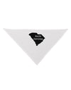 South Carolina - United States Shape Dog Bandana 26 by TooLoud-Dog Bandana-TooLoud-White-One-Size-Fits-Most-Davson Sales