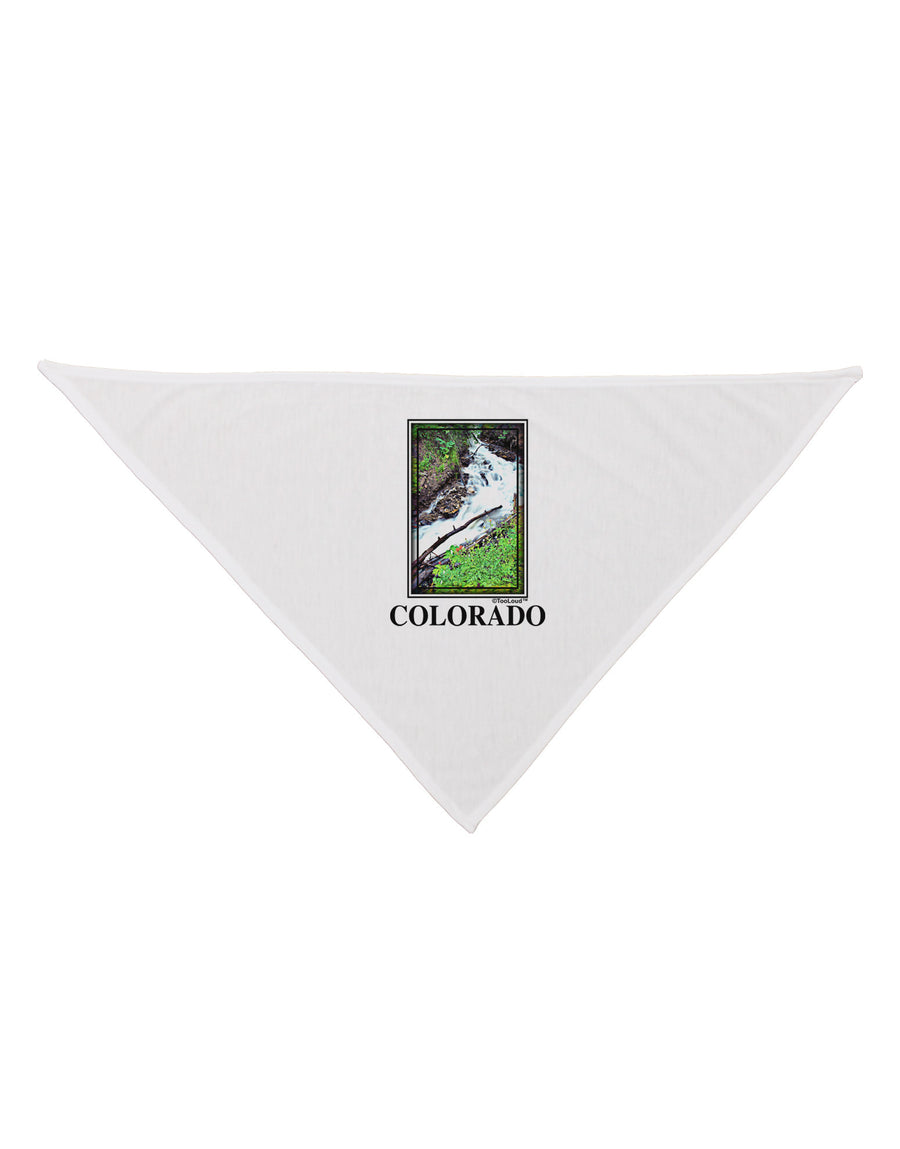 Colorado White River Text Dog Bandana 26-Dog Bandana-TooLoud-White-One-Size-Fits-Most-Davson Sales