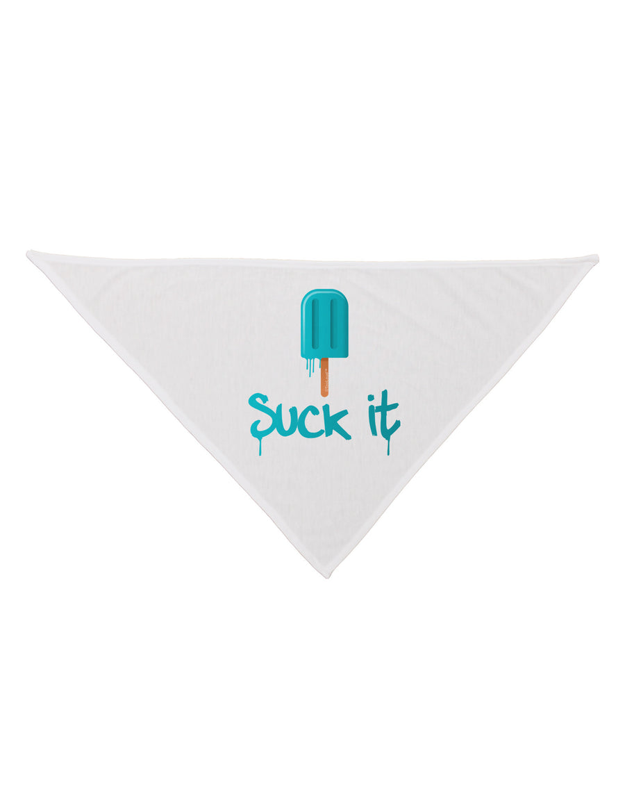 Suck It Popsicle Dog Bandana 26-Dog Bandana-TooLoud-White-One-Size-Fits-Most-Davson Sales