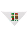 Cute Elf Couple Christmas Dog Bandana 26-Dog Bandana-TooLoud-White-One-Size-Fits-Most-Davson Sales
