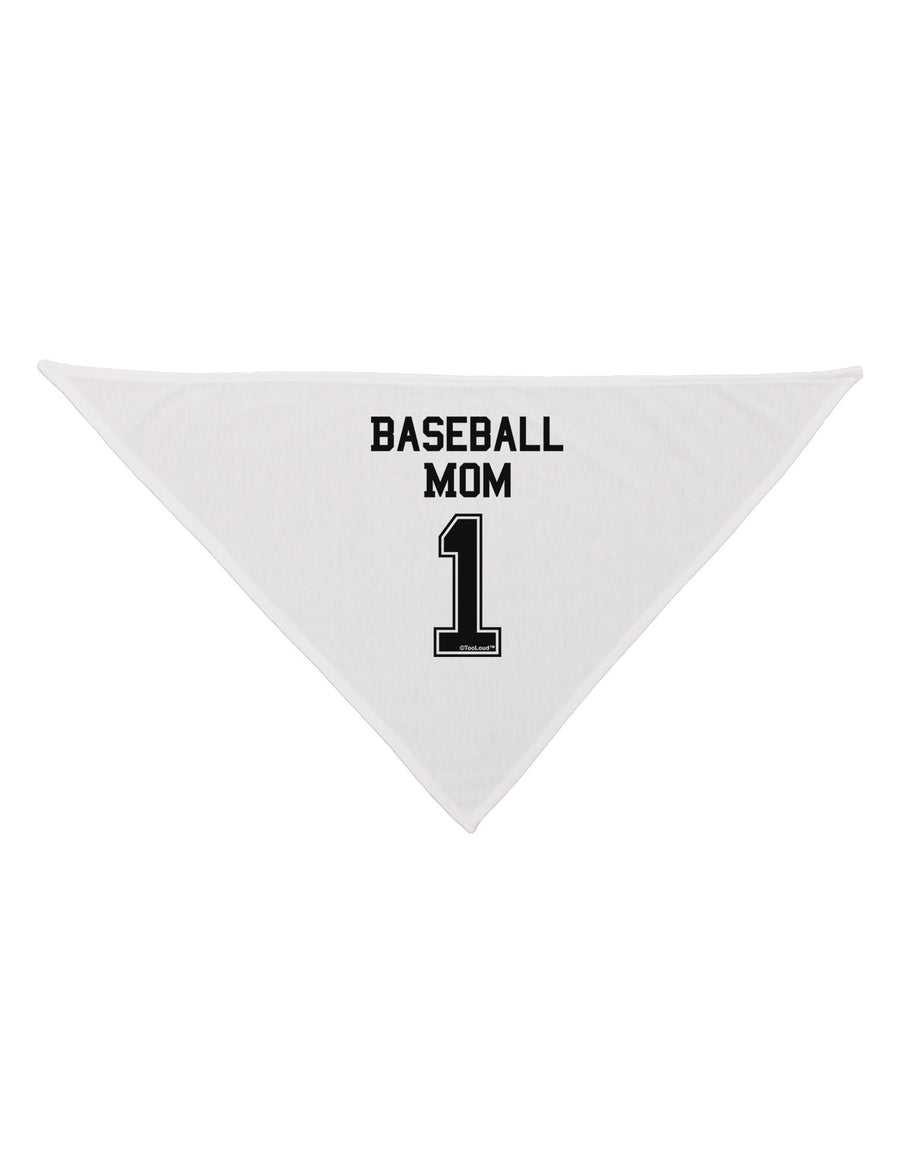 Baseball Mom Jersey Dog Bandana 26"-Dog Bandana-TooLoud-White-One-Size-Fits-Most-Davson Sales