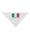 Italian Flag - Italy Text Distressed Dog Bandana 26 by TooLoud-Dog Bandana-TooLoud-White-One-Size-Fits-Most-Davson Sales