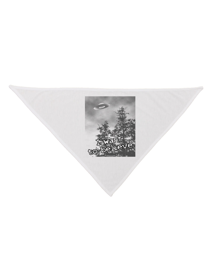 I Want to Believe - UFO Dog Bandana 26 by TooLoud-Dog Bandana-TooLoud-White-One-Size-Fits-Most-Davson Sales