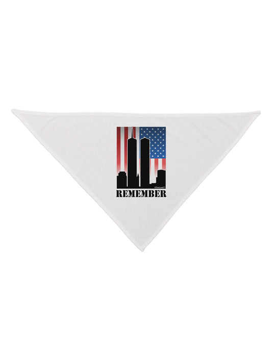TooLoud Twin Towers Remember Dog Bandana 26-Dog Bandana-TooLoud-White-One-Size-Fits-Most-Davson Sales