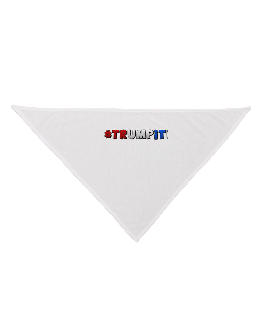 Hashtag Trumpit Dog Bandana 26"-Dog Bandana-TooLoud-White-One-Size-Fits-Most-Davson Sales