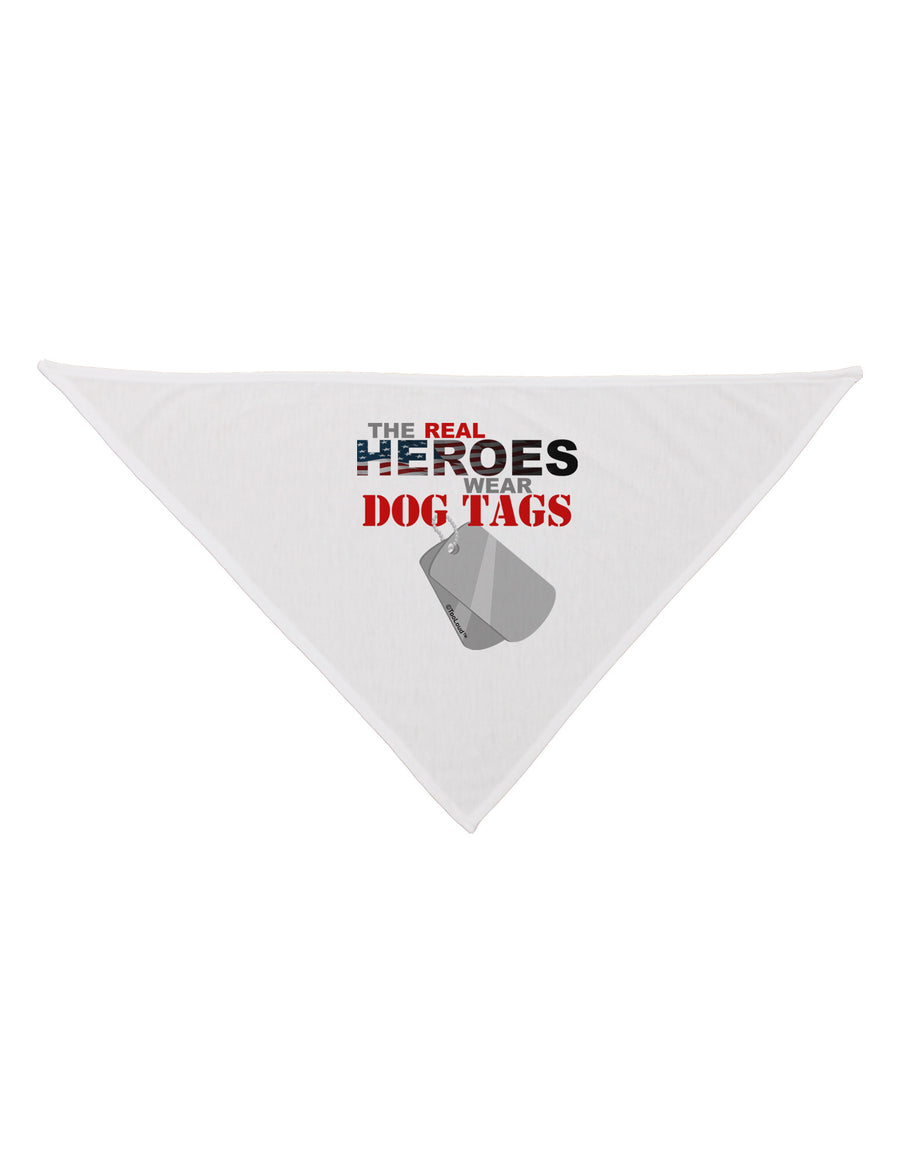 Heroes Dog Tags Dog Bandana 26-Dog Bandana-TooLoud-White-One-Size-Fits-Most-Davson Sales