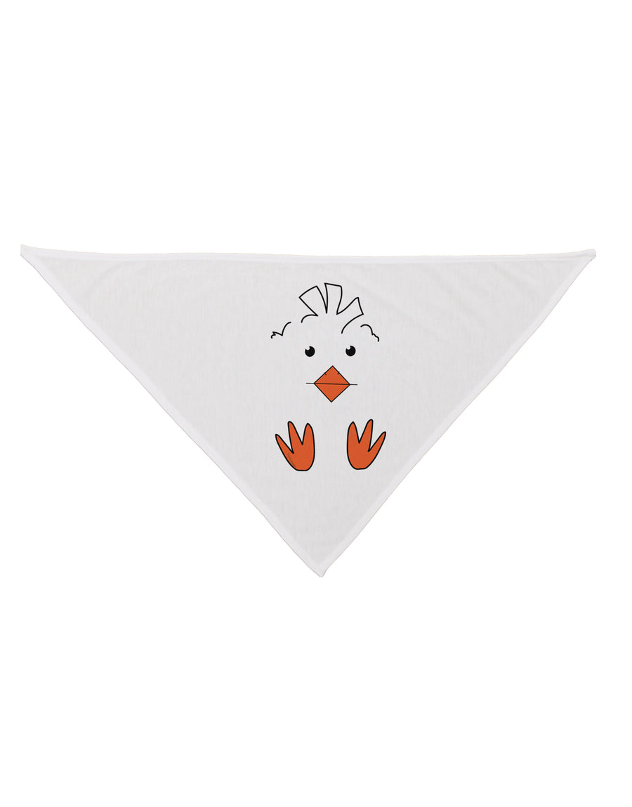 Cute Easter Chick Face Dog Bandana 26 Inch-Dog Bandana-TooLoud-White-One-Size-Fits-Most-Davson Sales