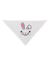 Cute Bunny Face Dog Bandana 26-Dog Bandana-TooLoud-White-One-Size-Fits-Most-Davson Sales