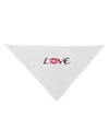 Love Kiss Dog Bandana 26-Dog Bandana-TooLoud-White-One-Size-Fits-Most-Davson Sales