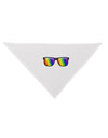 Pride Rainbow Lenses Dog Bandana 26 by TooLoud-Dog Bandana-TooLoud-White-One-Size-Fits-Most-Davson Sales