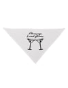 At My Age I Need Glasses - Martini Distressed Dog Bandana 26 by TooLoud-Dog Bandana-TooLoud-White-One-Size-Fits-Most-Davson Sales