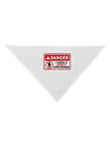 Danger - Crazy Girlfriend Dog Bandana 26-Dog Bandana-TooLoud-White-One-Size-Fits-Most-Davson Sales