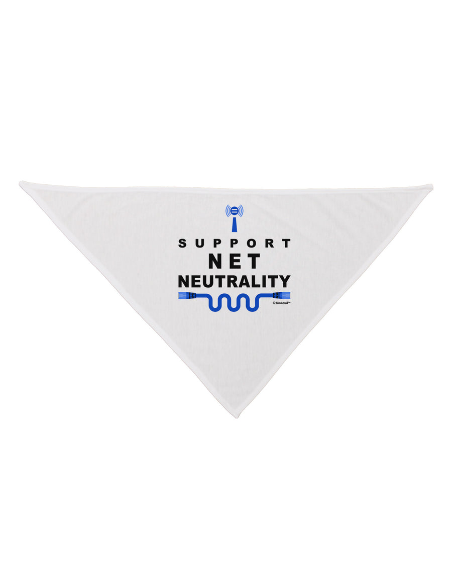 i Support Net Neutrality Dog Bandana 26-Dog Bandana-TooLoud-White-One-Size-Fits-Most-Davson Sales