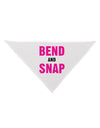 Bend and Snap Pink Text Dog Bandana 26-Dog Bandana-TooLoud-White-One-Size-Fits-Most-Davson Sales