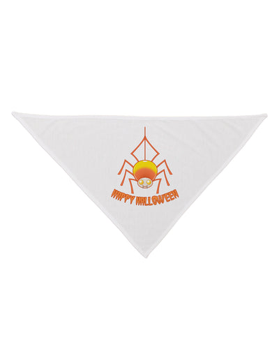 Cute Candy Corn Spider - Happy Halloween Dog Bandana 26-Dog Bandana-TooLoud-White-One-Size-Fits-Most-Davson Sales